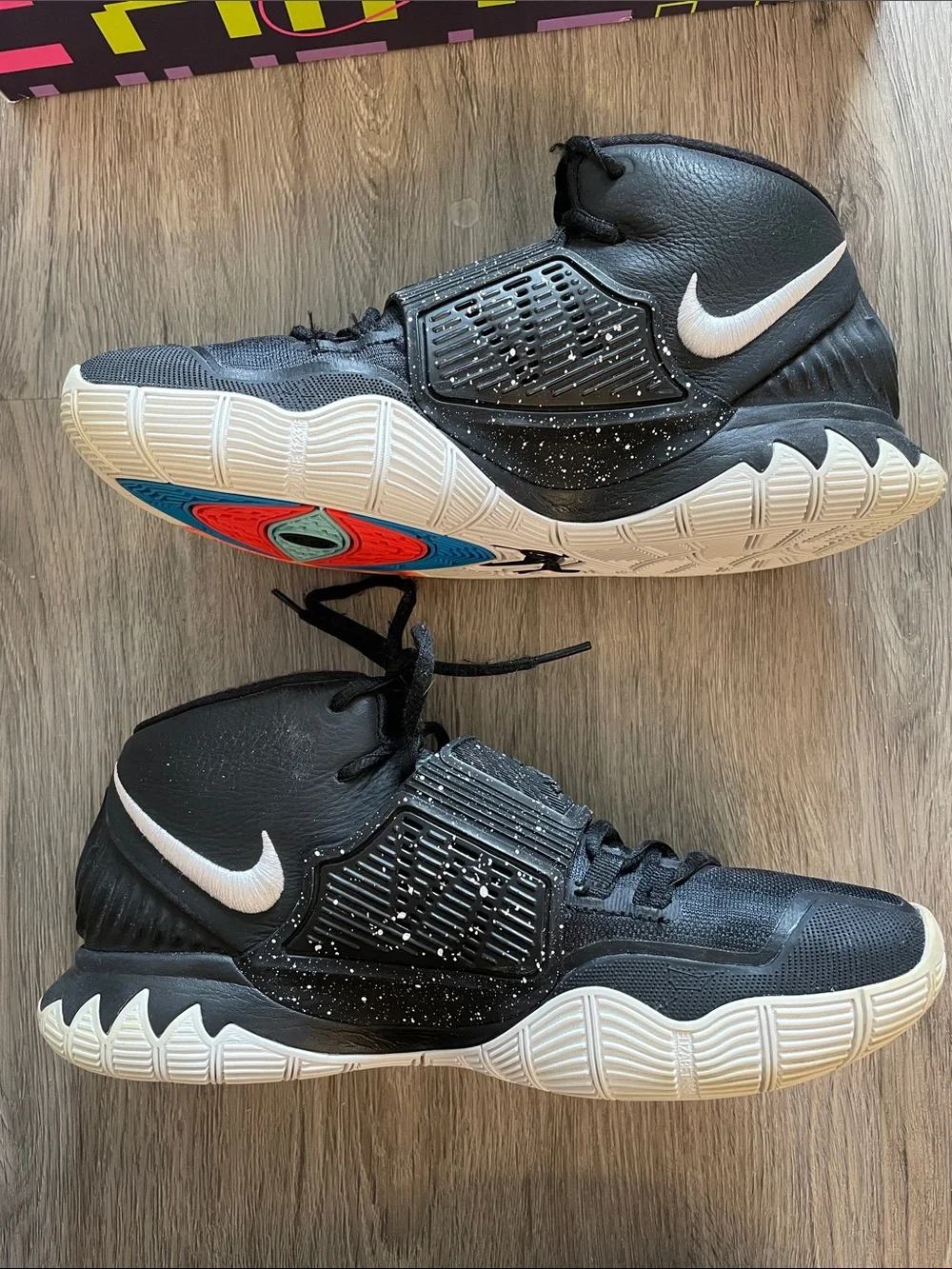 NIKE Kyrie 6‎ Jet Black White BQ 4630 001 Men's Basketball Shoe 10